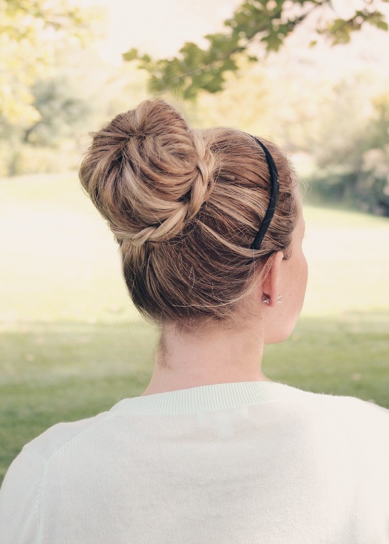 Braided Ballerina Bun Twist Me Pretty 