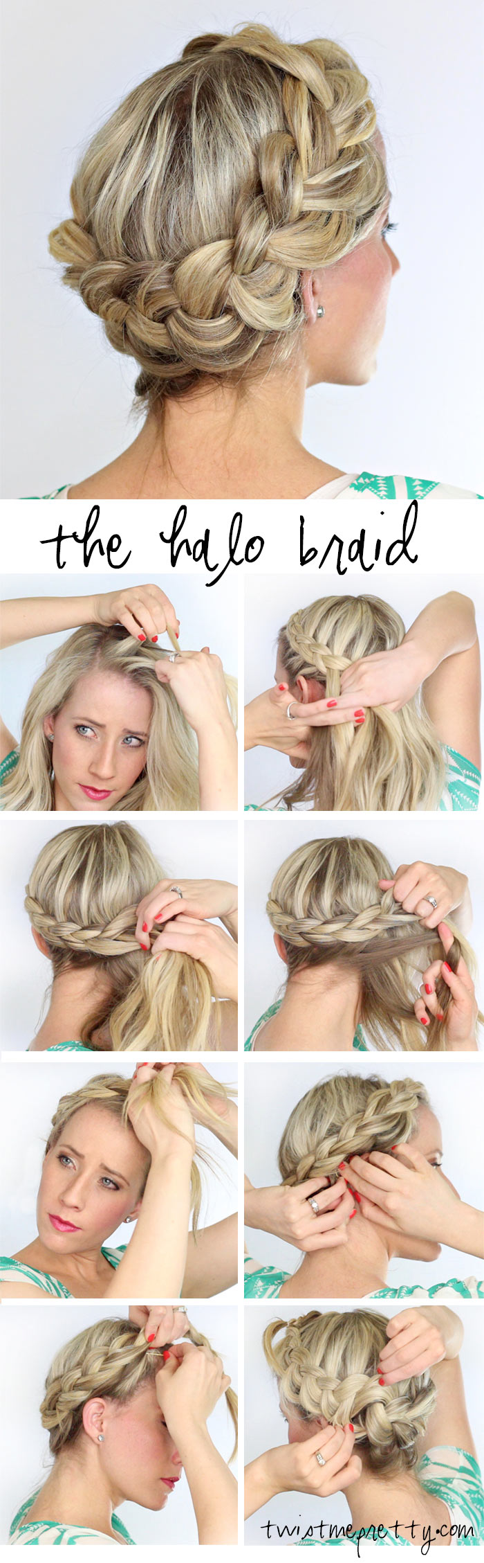 How To Do Halo Braids, Hair Tutorials