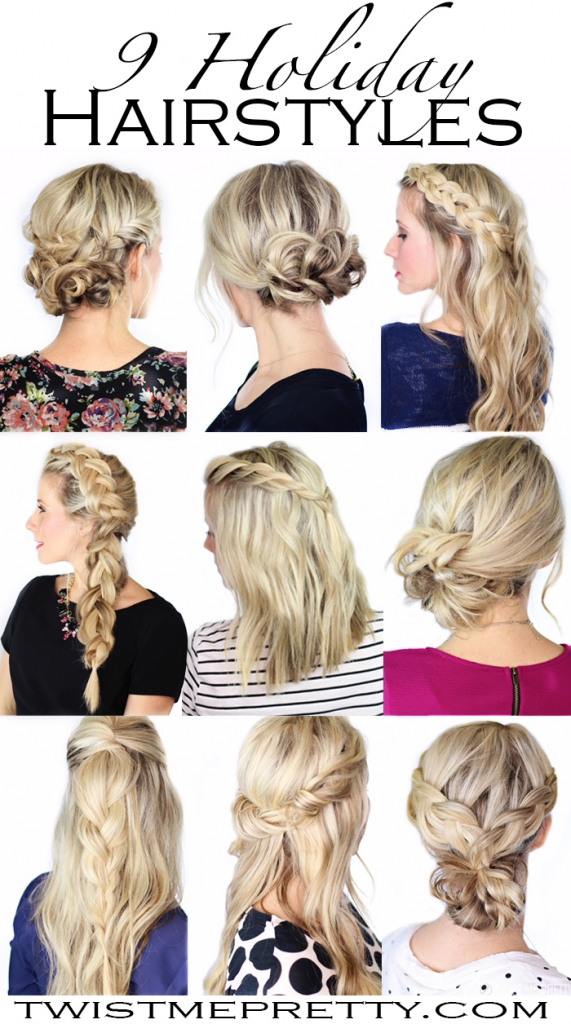 9 Holiday Hairstyles - Twist Me Pretty