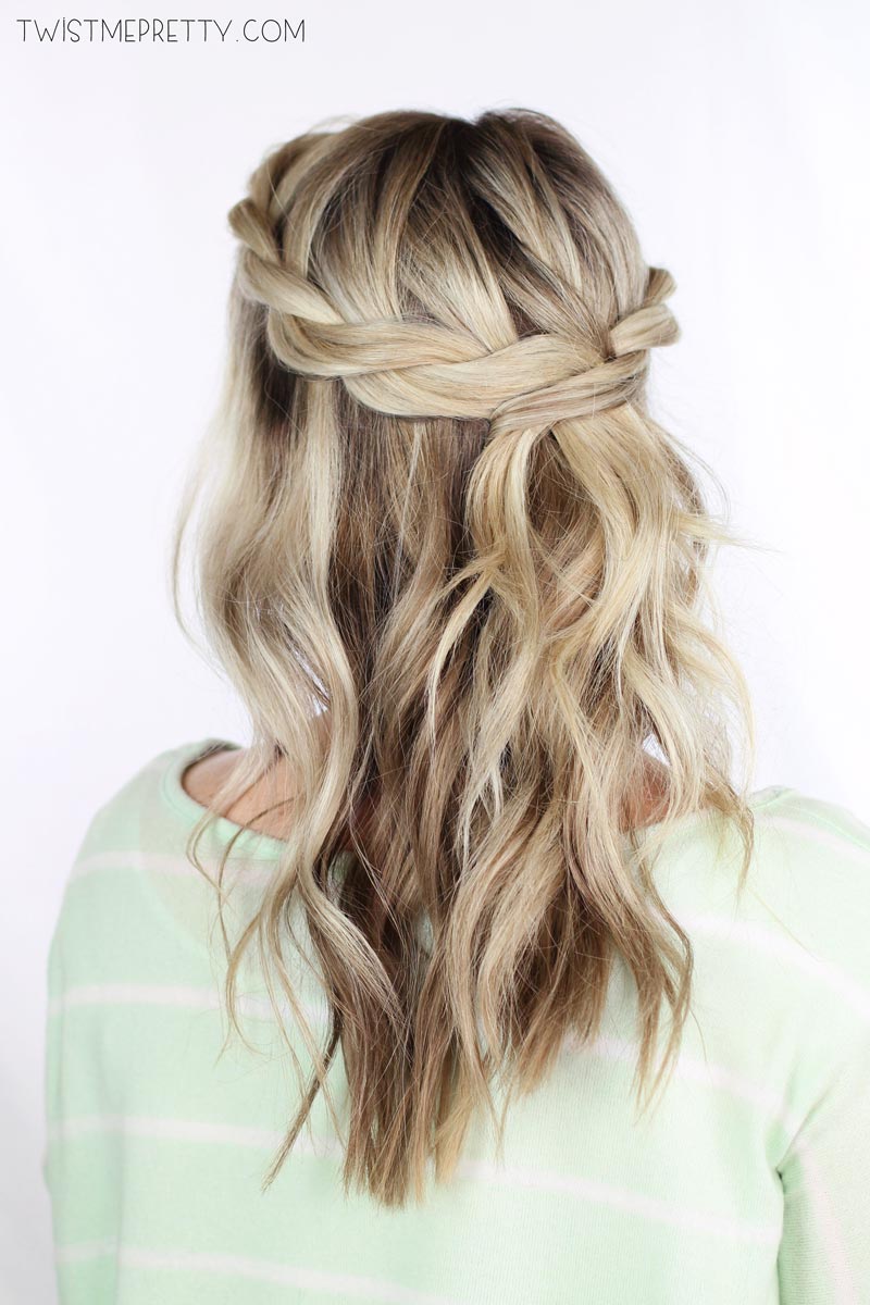 hair tutorial braid crown