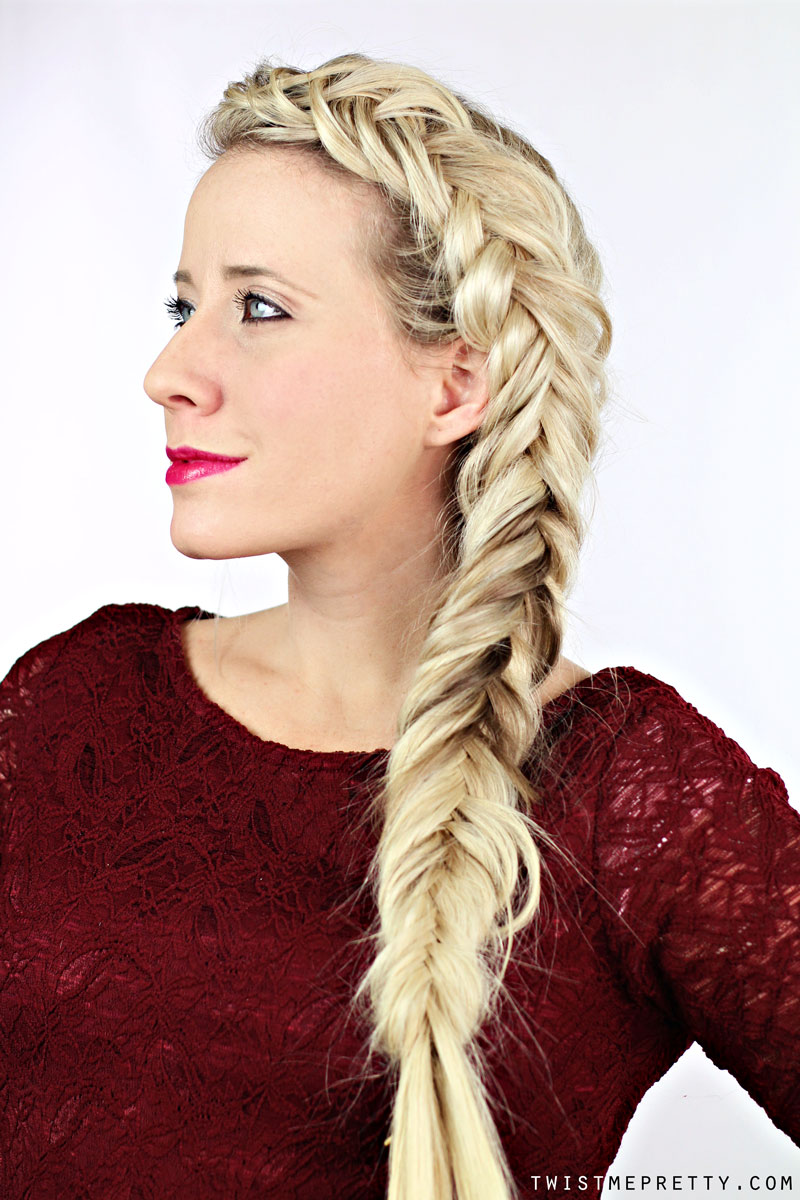 how to fish tail braid steps