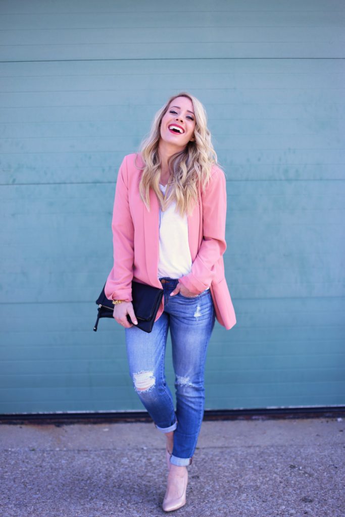 Happy VDay + Boyfriend Blazer - Twist Me Pretty