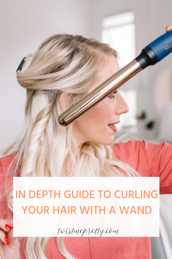 How to CURL HAIR with a curling wand! Twist Me Pretty