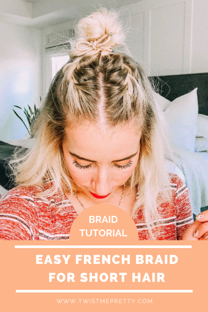 french braid short hair