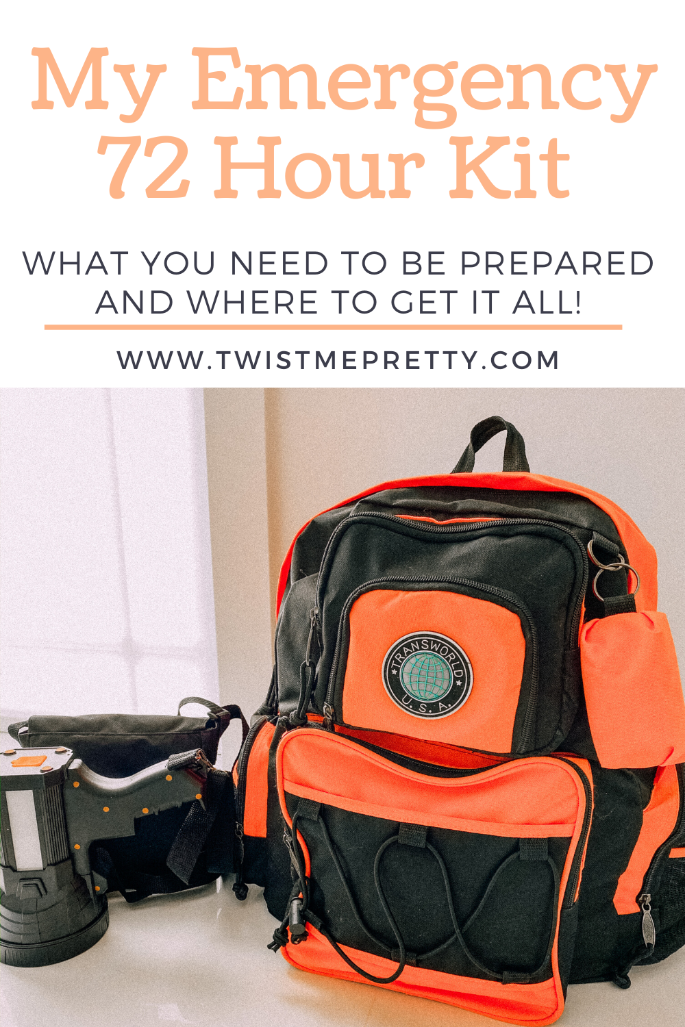 Go Bag, Get Home Bag - 72 Hour Emergency Kit