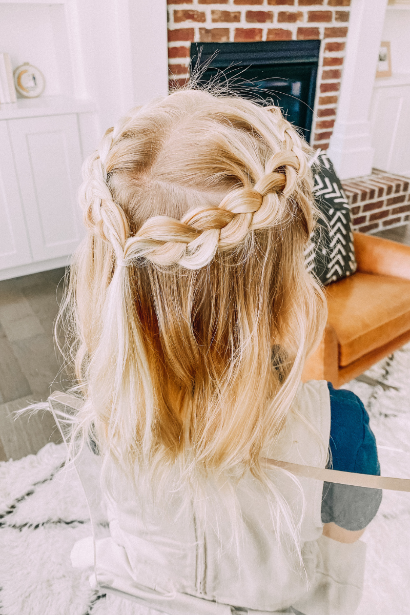 How to do half Dutch braids tutorial by Two Little Girls Hairstyles 